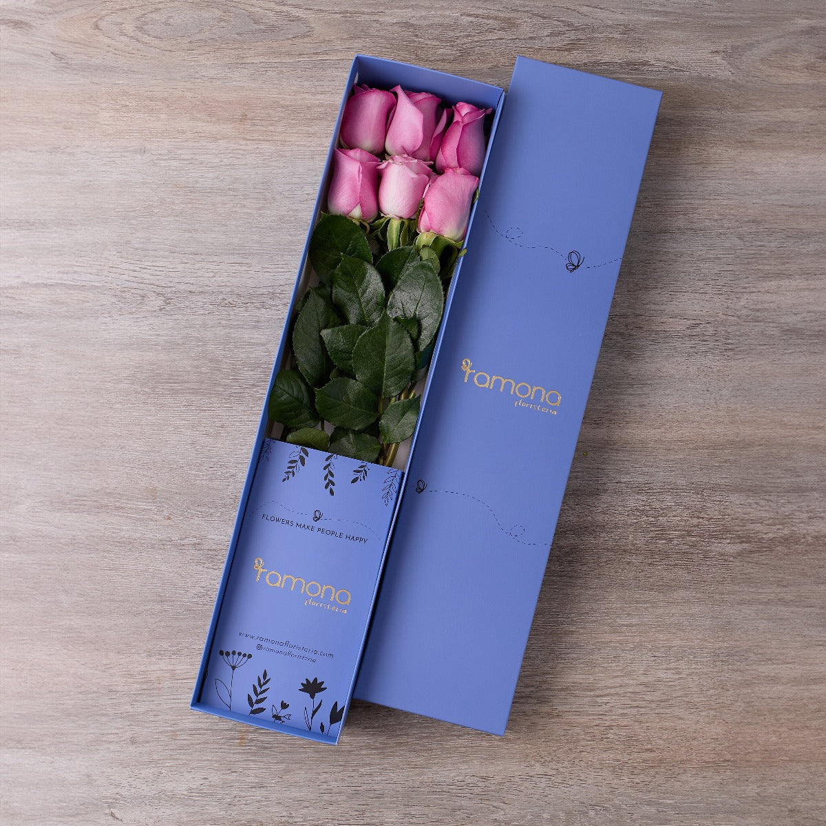 Caja de Rosas x 6