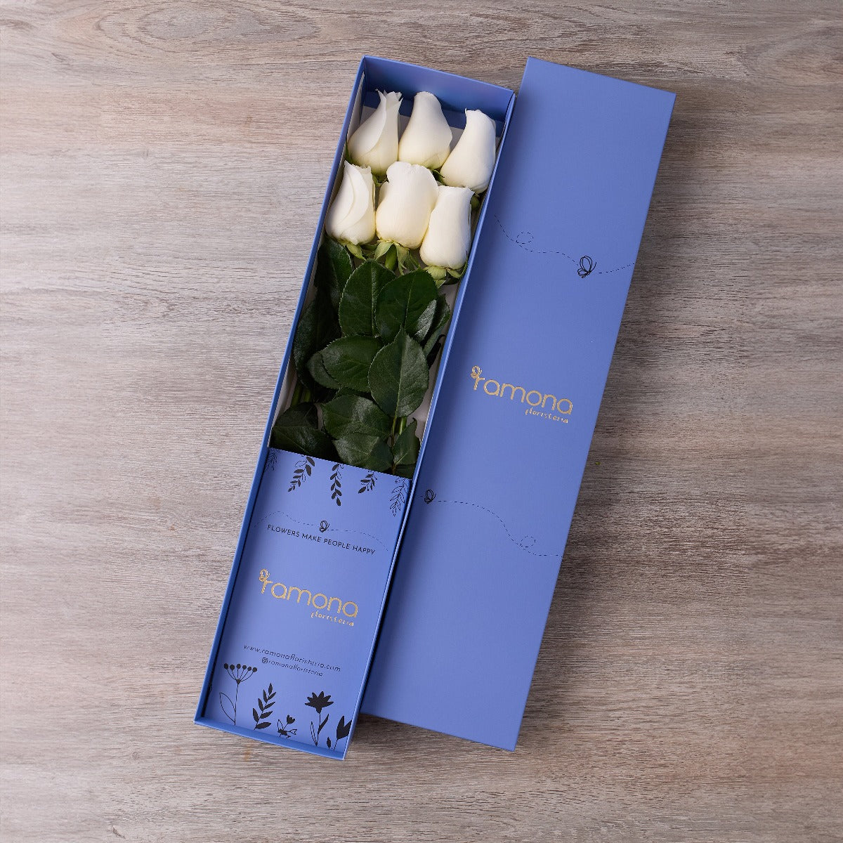 Caja de Rosas x 6