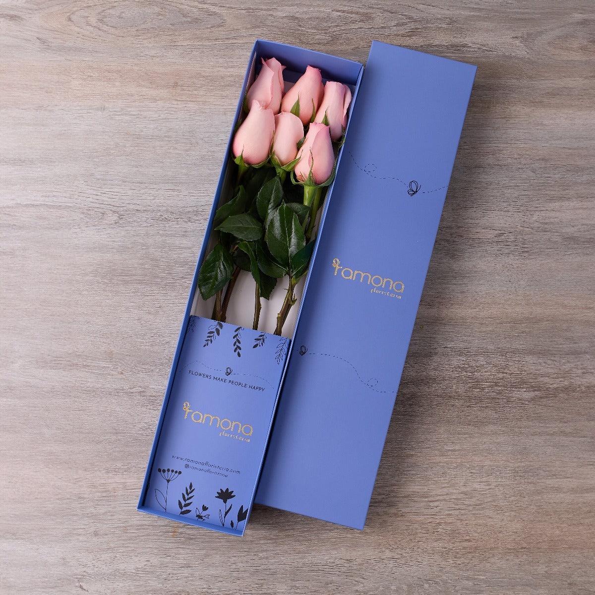 Caja de Rosas x 6