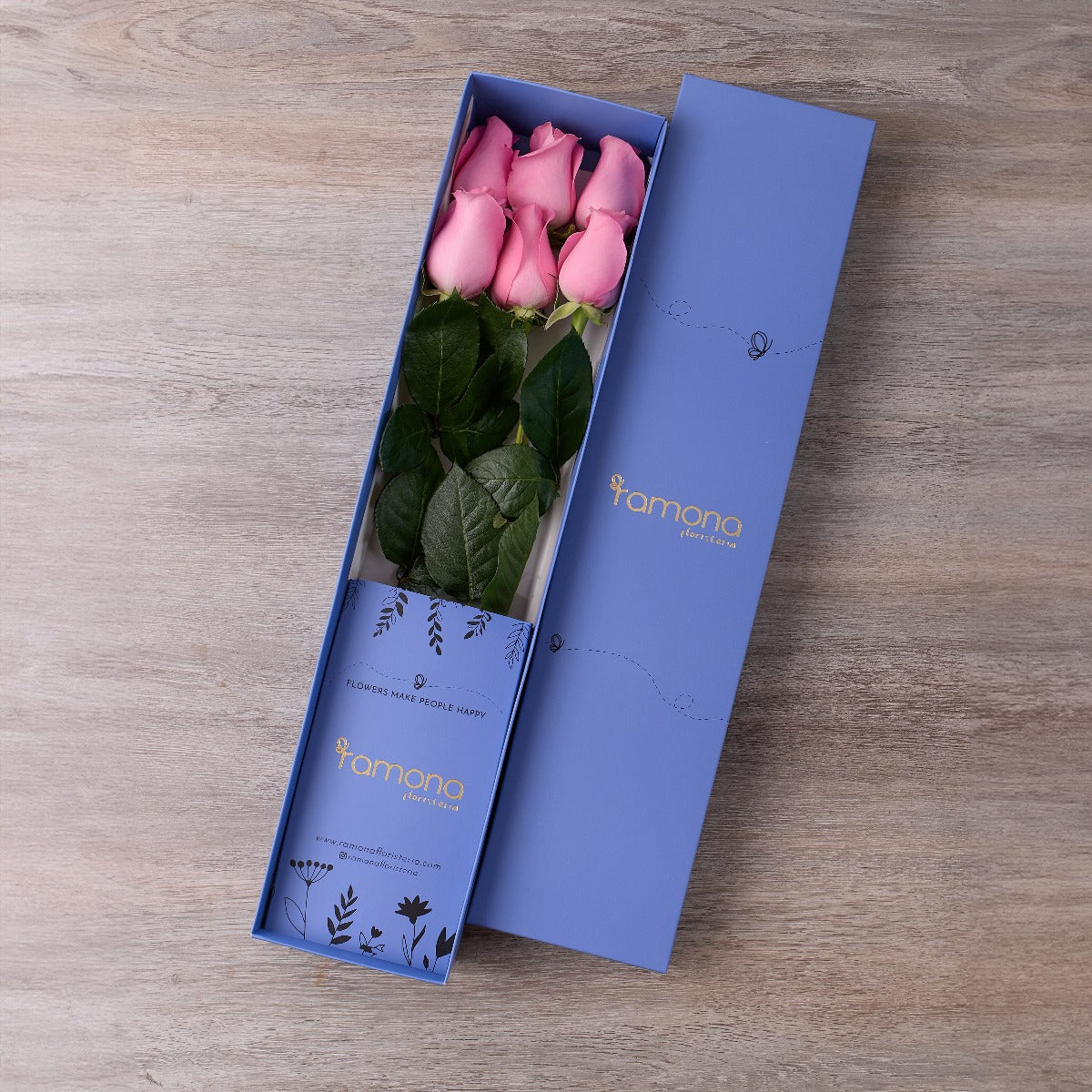 Caja de Rosas x 6