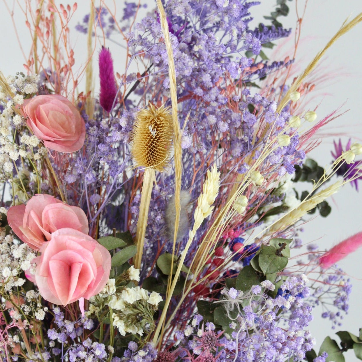 Ramo Pink and Purple Dry - Ramona Floristería 💐