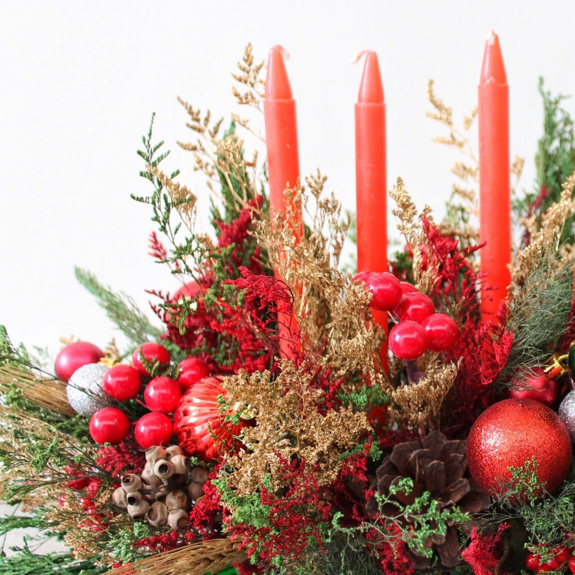 Centro de mesa adviento