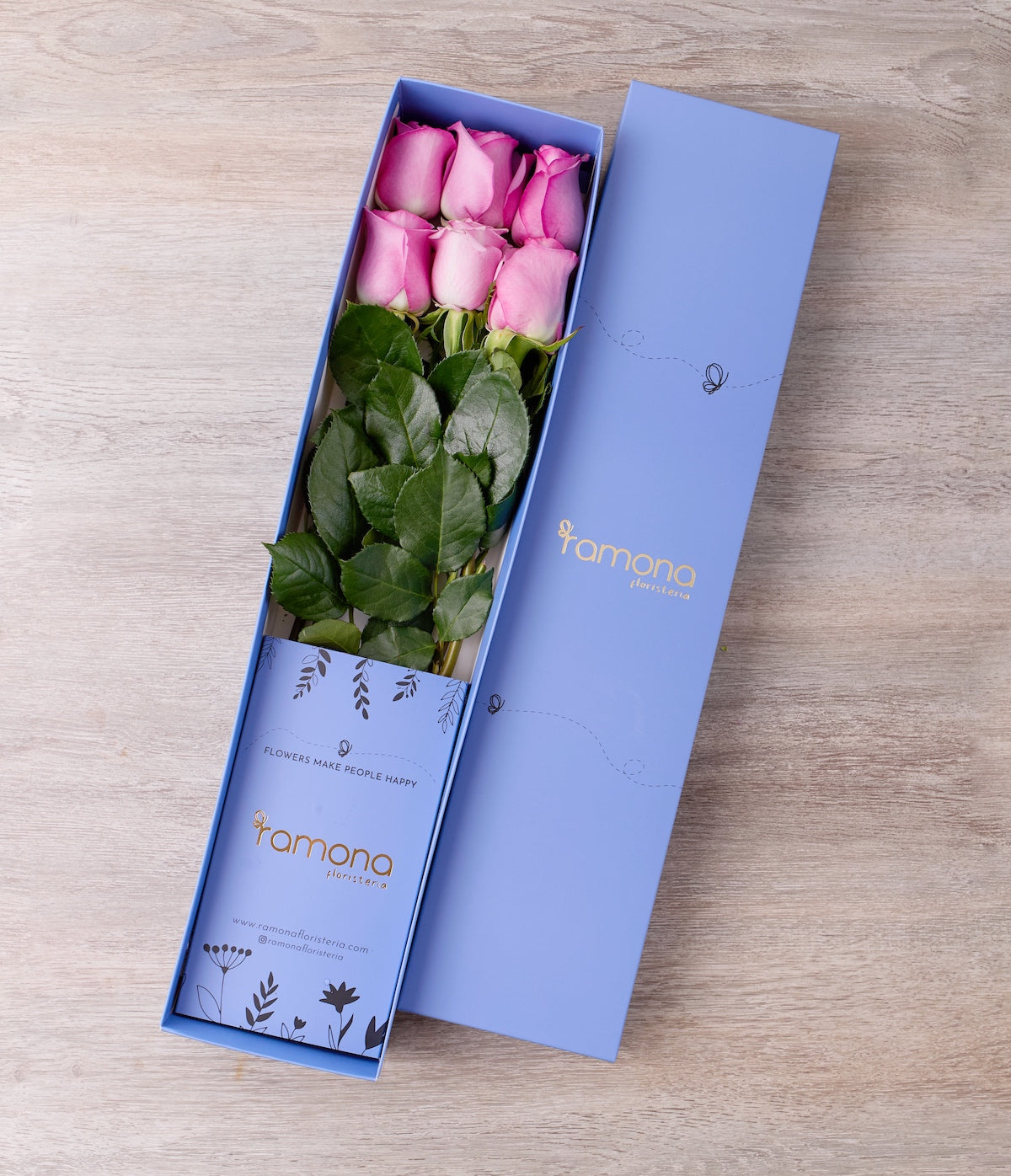 Caja de Rosas x 6 - SV2026 - Ramona Floristería 💐